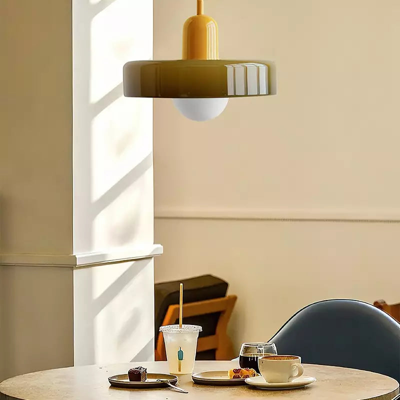 VitraLumo Gekleurde Glaslamp in Bauhaus Stijl