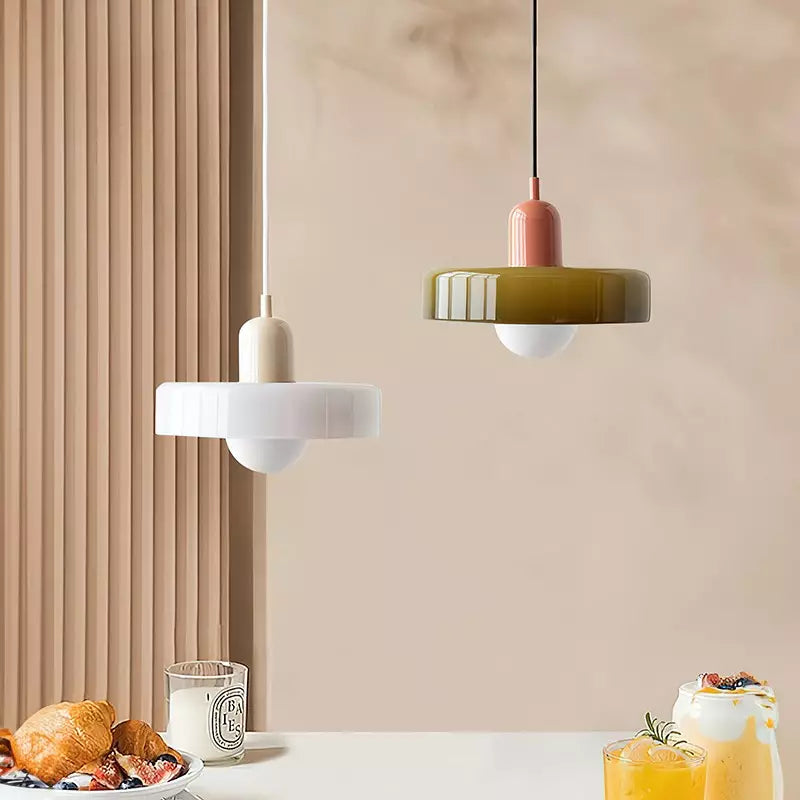 VitraLumo Gekleurde Glaslamp in Bauhaus Stijl