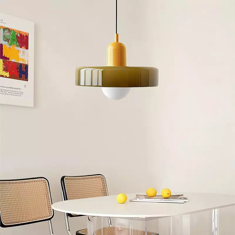 VitraLumo Gekleurde Glaslamp in Bauhaus Stijl
