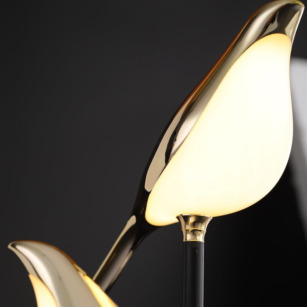 Modern Golden Bird Design LED Table Lamp