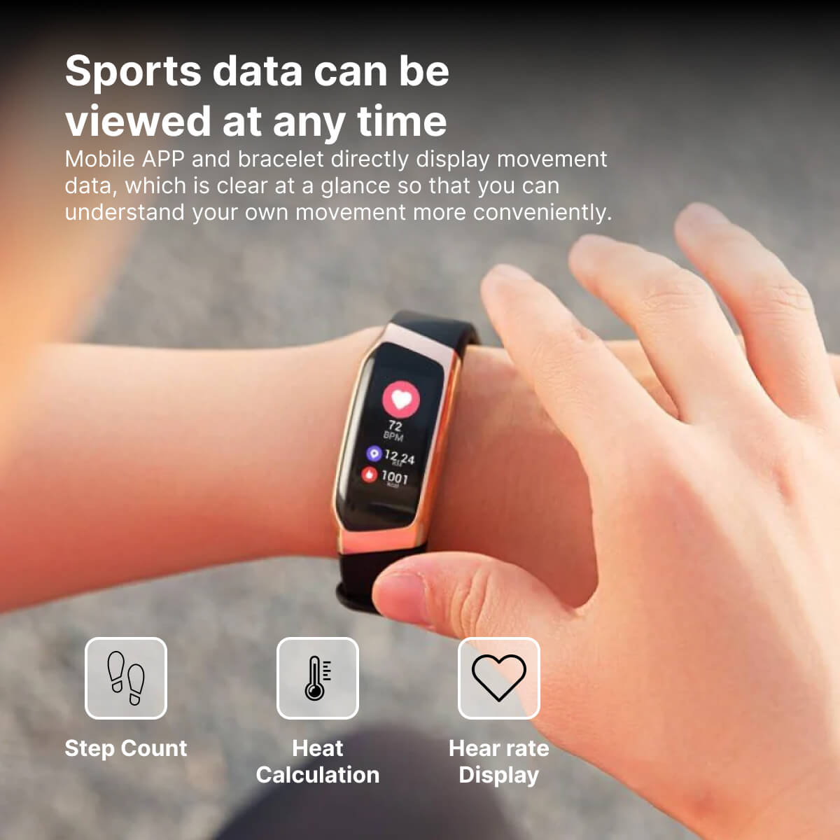 Smart Fitness Watch Blood Pressure, Heart Rate and Activity Tracking