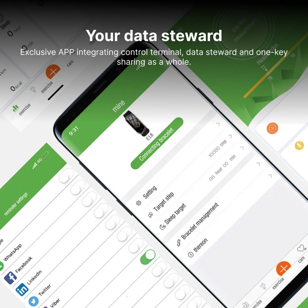 Smart Fitness Watch Blood Pressure, Heart Rate and Activity Tracking