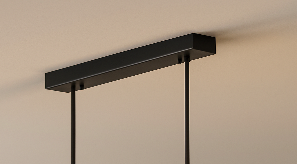 Sleek LED Linear Pendant Light Adjustable & Dimmable Modes