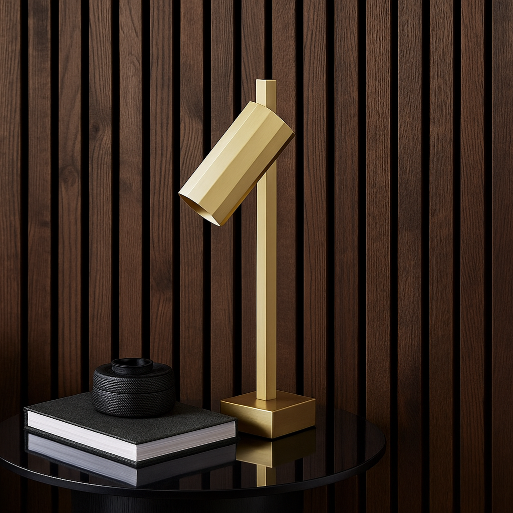 Alanis table lamp in brass