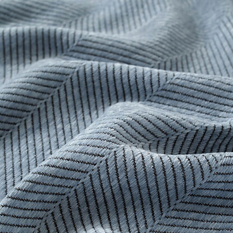 Elegant Chenille Sofa Throw Soft Herringbone Blanket with Tassels