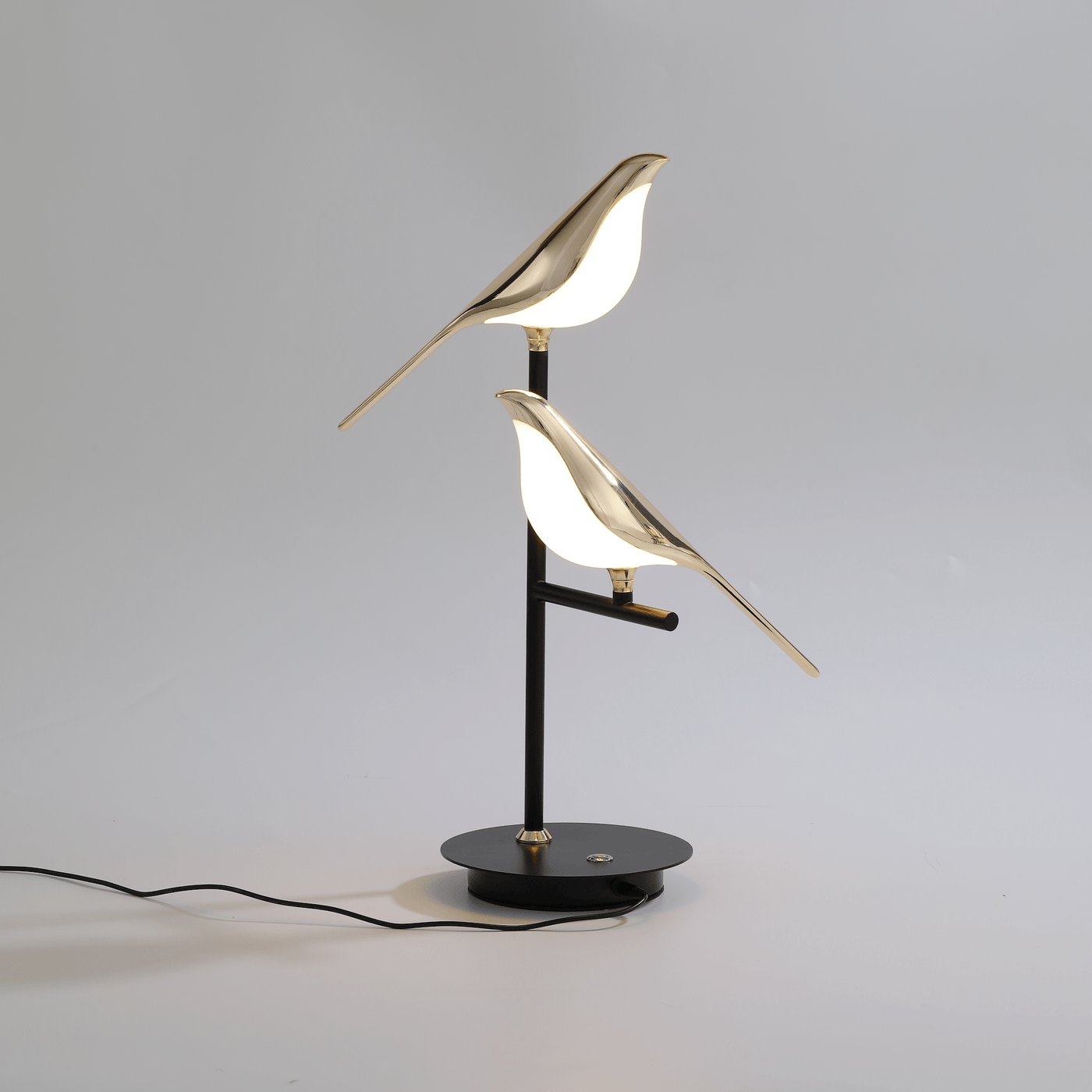 Modern Golden Bird Design LED Table Lamp