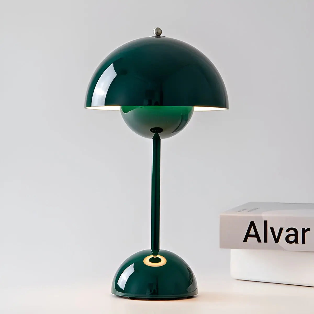 Bolora Portable Table Lamp with Semi-Circular Shade and Minimalist Design