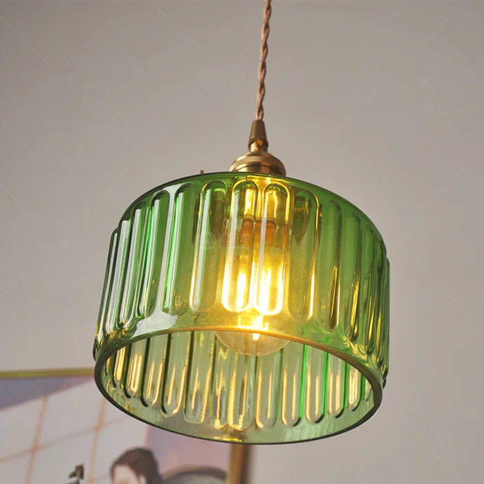 Modern Glass Pendant Light in Crystal-Inspired Hanging Lights