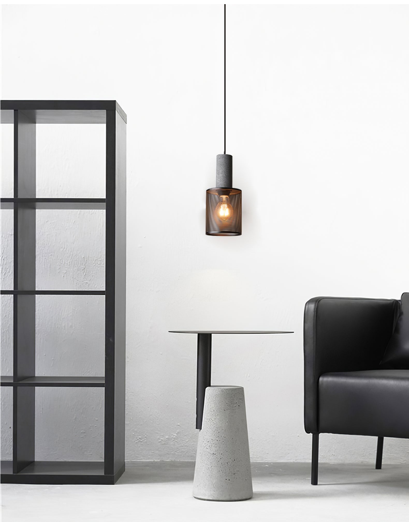 Minimalist Concrete Pendant Light Modern Industrial Home Décor