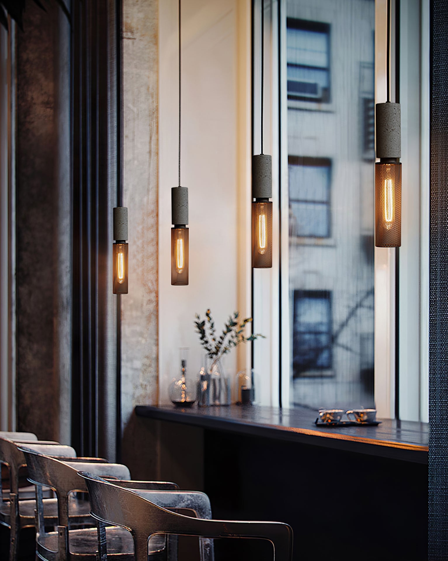 Minimalist Concrete Pendant Light Modern Industrial Home Décor