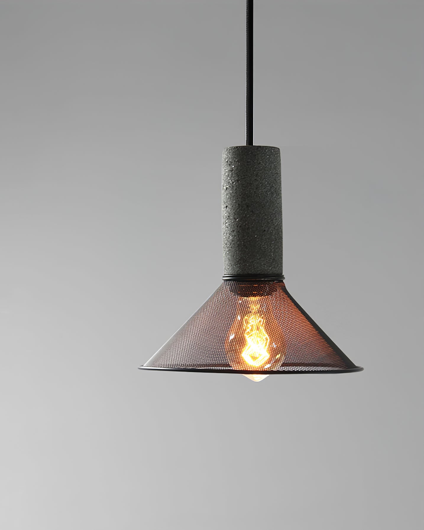Minimalist Concrete Pendant Light Modern Industrial Home Décor