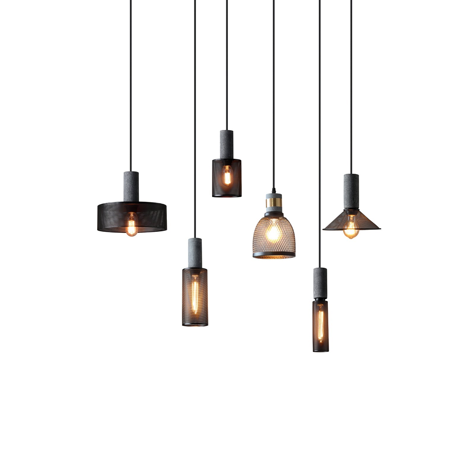 Minimalist Concrete Pendant Light Modern Industrial Home Décor
