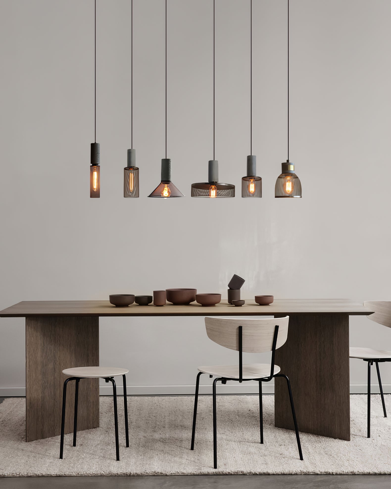 Minimalist Concrete Pendant Light Modern Industrial Home Décor
