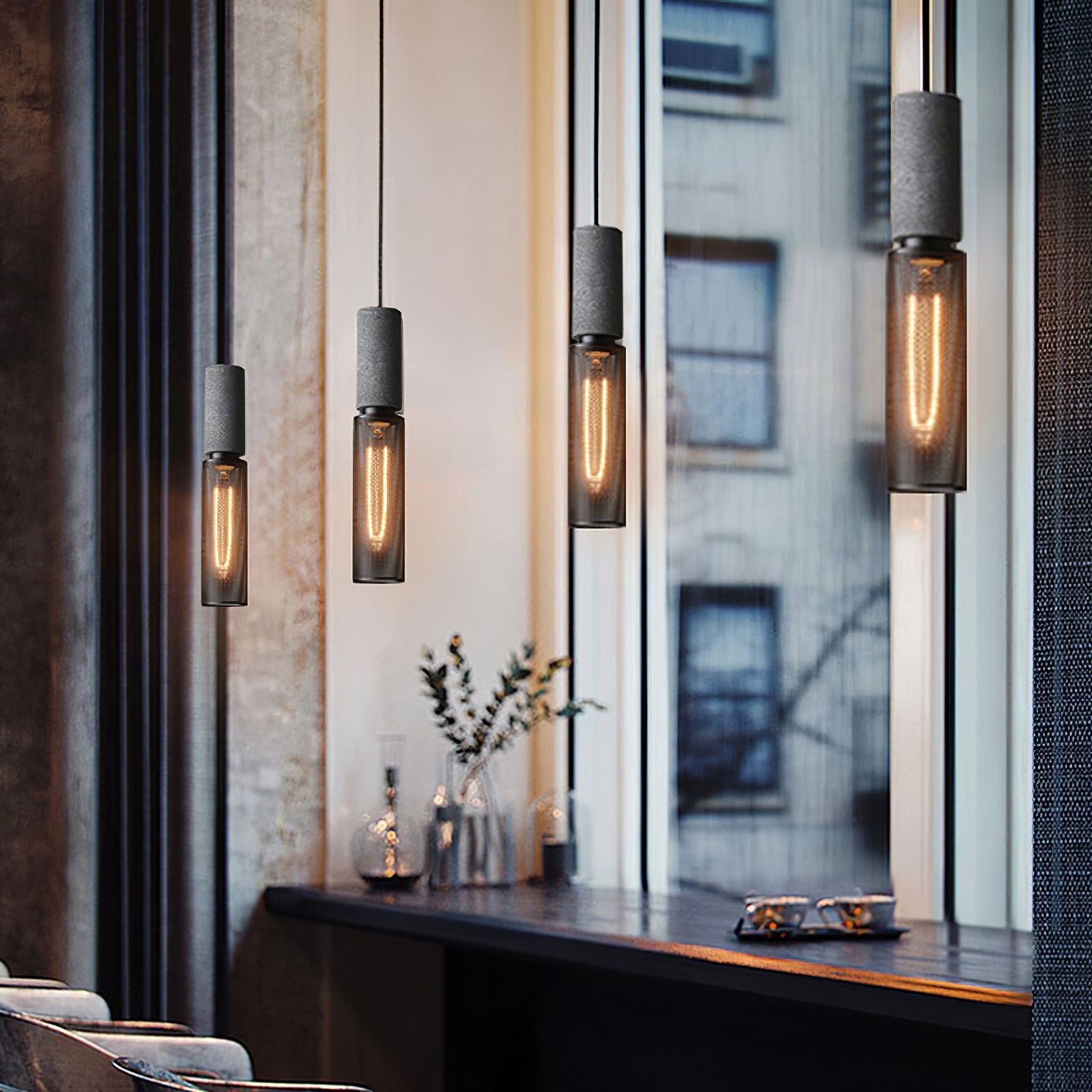 Minimalist Concrete Pendant Light Modern Industrial Home Décor