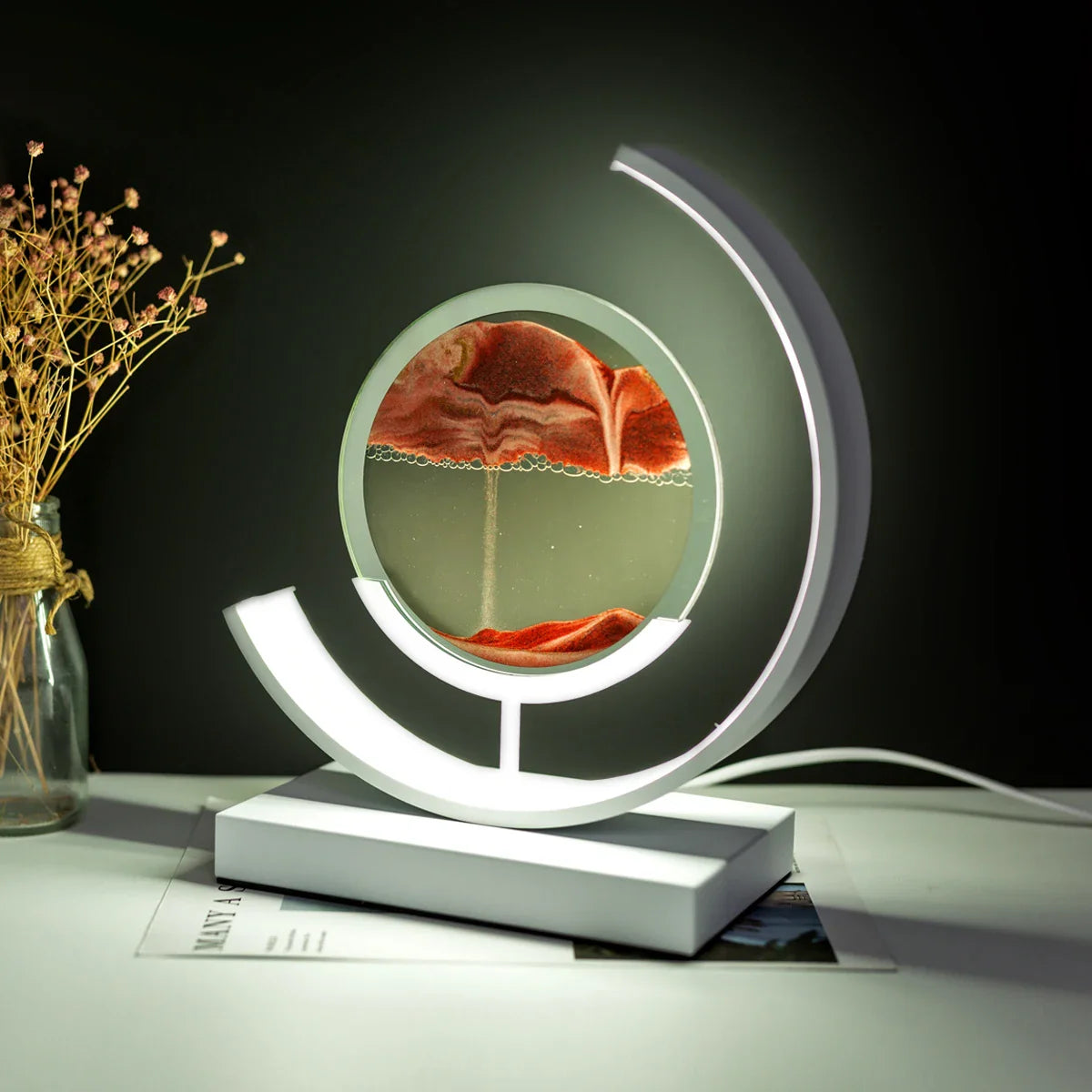 Artistichour hourglass table lamp