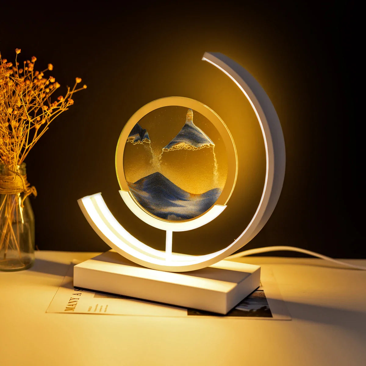Artistichour hourglass table lamp