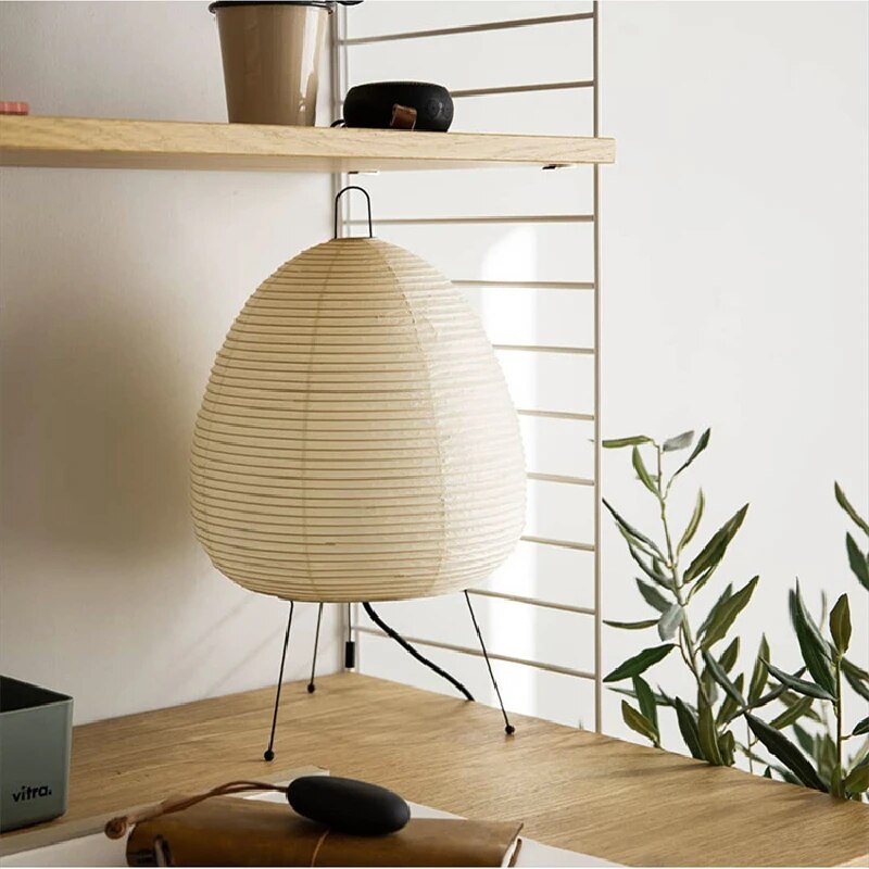 LED Japanese Rice Paper Table Lamp