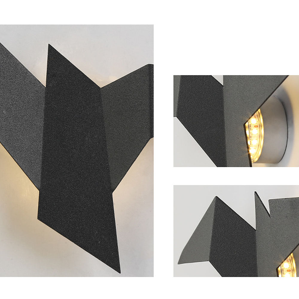 Creatieve vogel wandlamp van ijzer – Artistiek accent voor je interieur