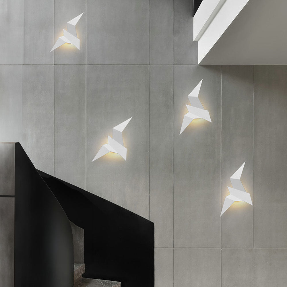 Creatieve vogel wandlamp van ijzer – Artistiek accent voor je interieur