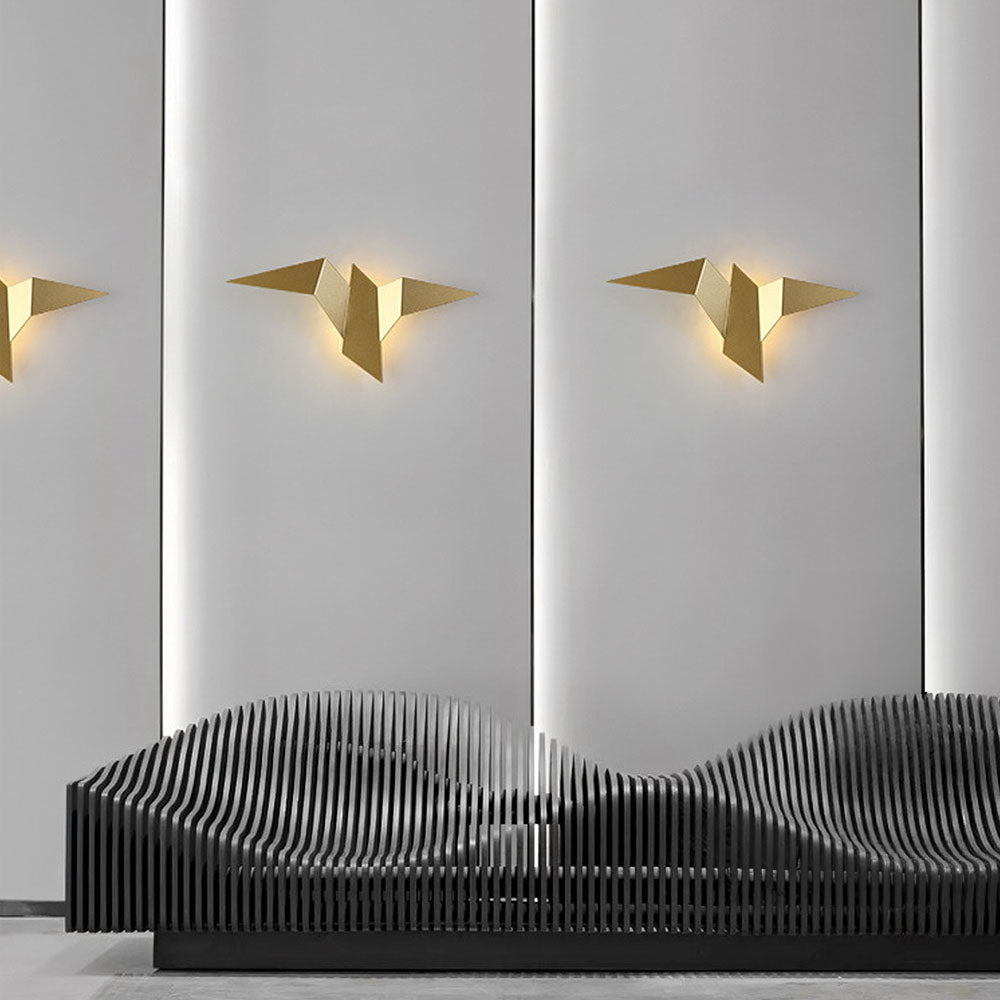 Creatieve vogel wandlamp van ijzer – Artistiek accent voor je interieur