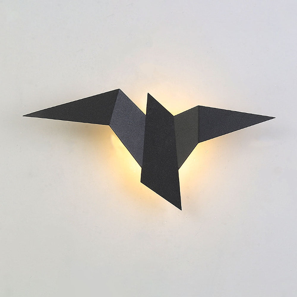 Creatieve vogel wandlamp van ijzer – Artistiek accent voor je interieur