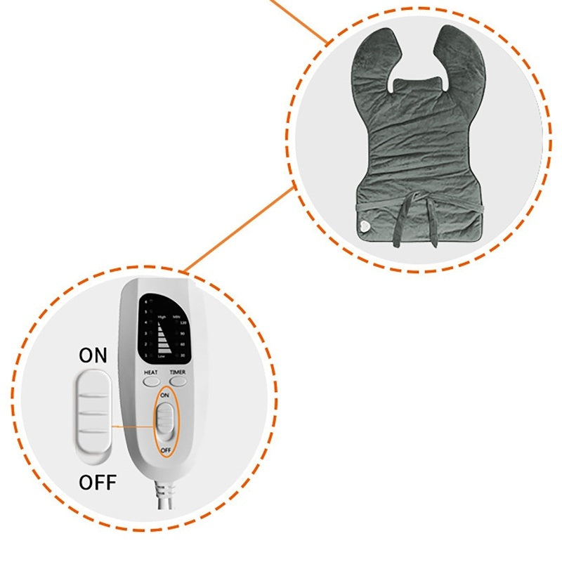 Heating Electric Blanket with Multi-Level Heat and Auto-Off Timer Function