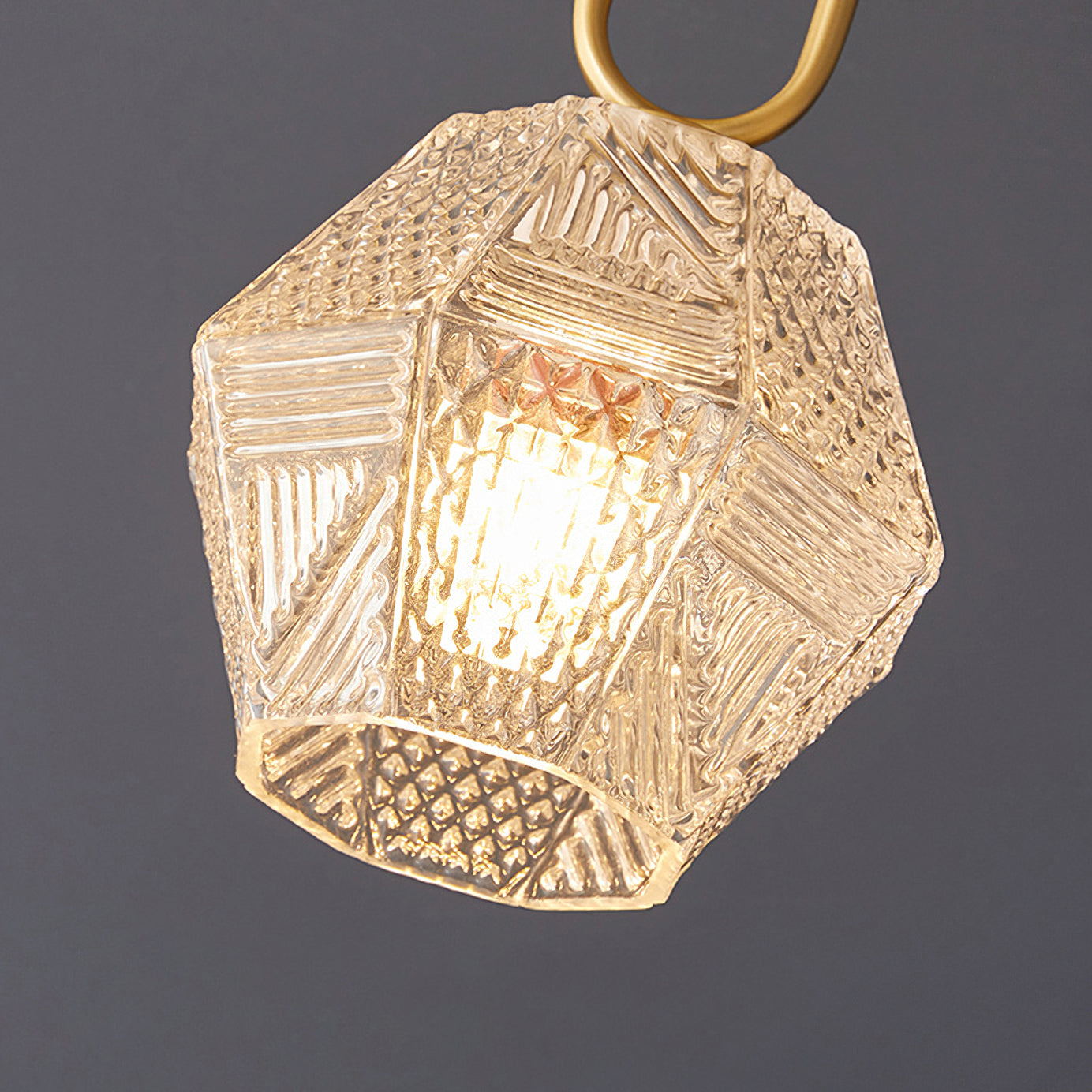 Vintage Diamond Cut Ceiling Light Luxury Art Deco Style