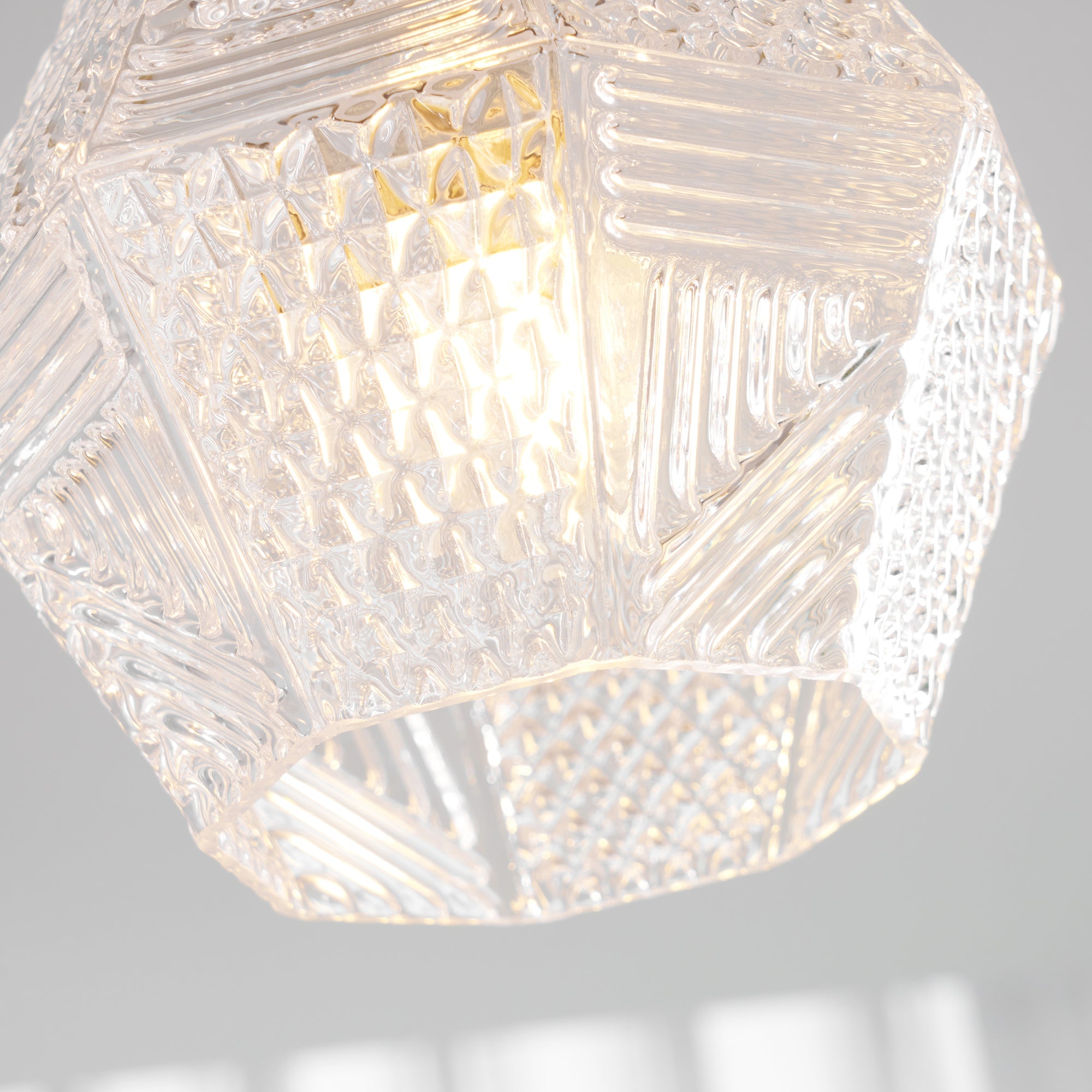 Vintage Diamond Cut Ceiling Light Luxury Art Deco Style
