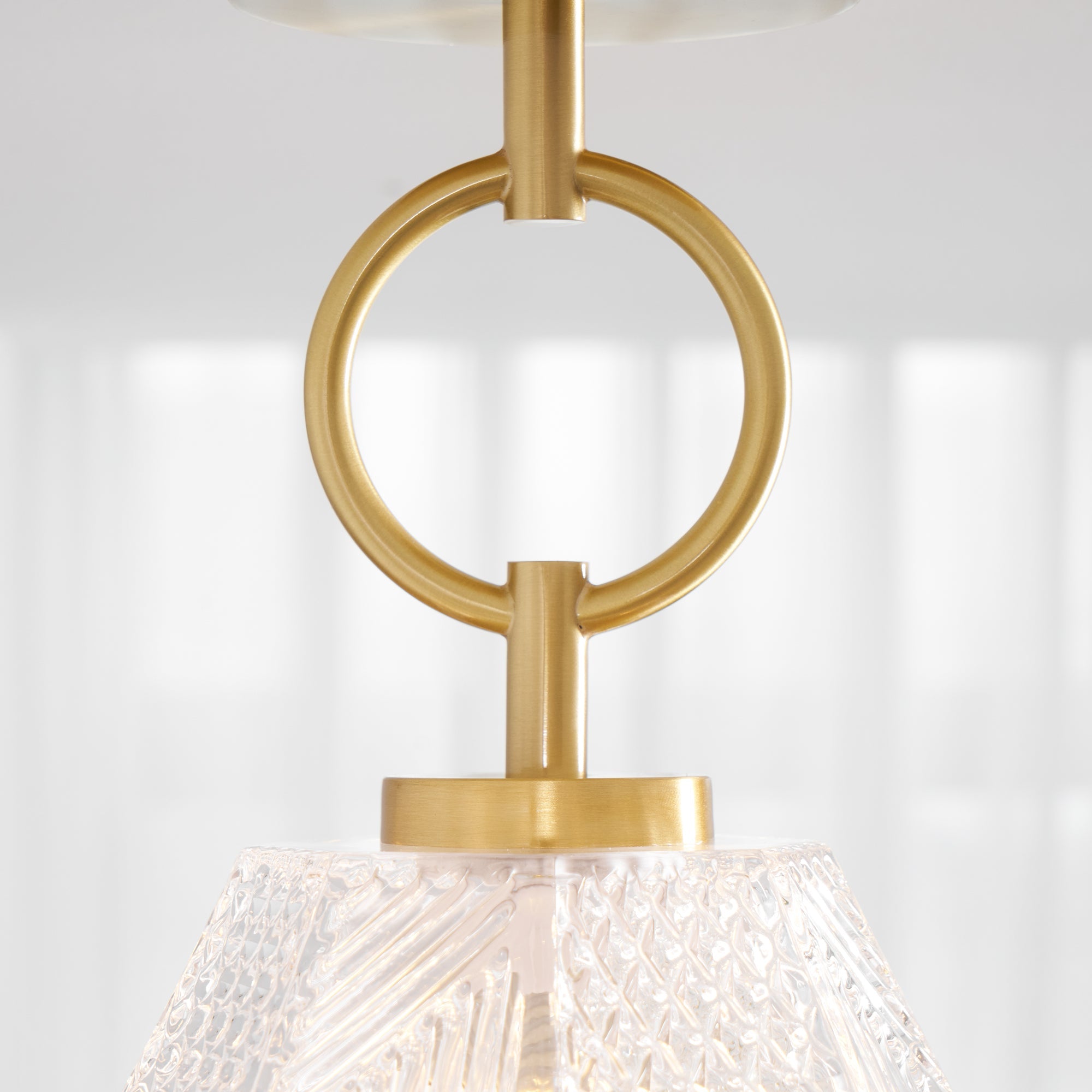 Vintage Diamond Cut Ceiling Light Luxury Art Deco Style