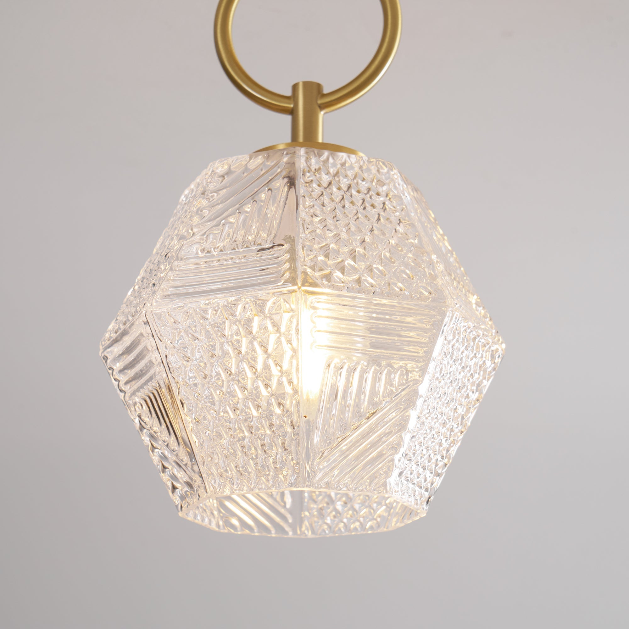 Vintage Diamond Cut Ceiling Light Luxury Art Deco Style