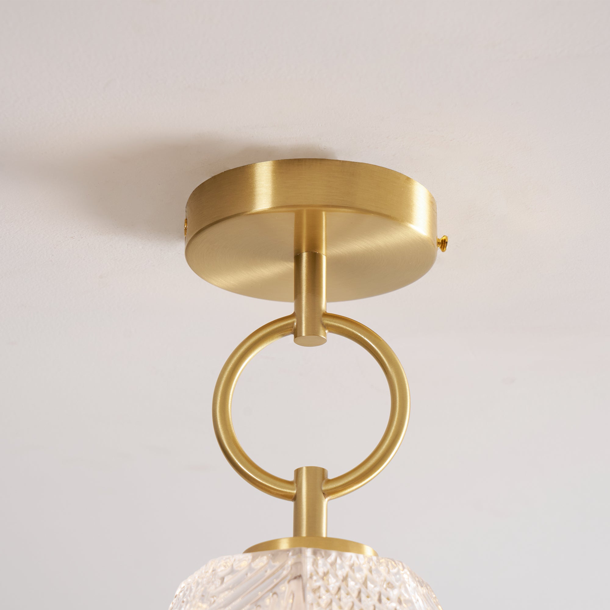 Vintage Diamond Cut Ceiling Light Luxury Art Deco Style