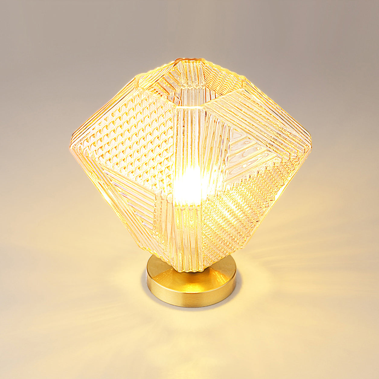 Vintage Diamond Cut Ceiling Light Luxury Art Deco Style