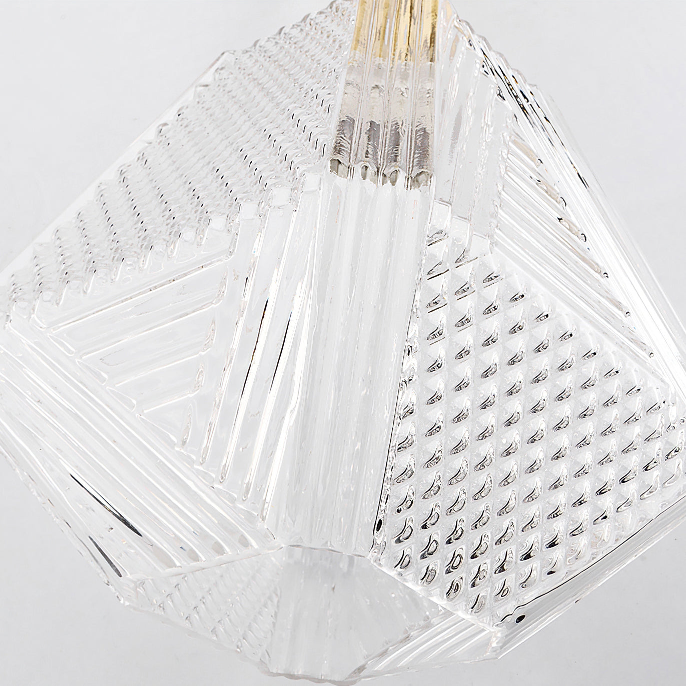 Vintage Diamond Cut Ceiling Light Luxury Art Deco Style