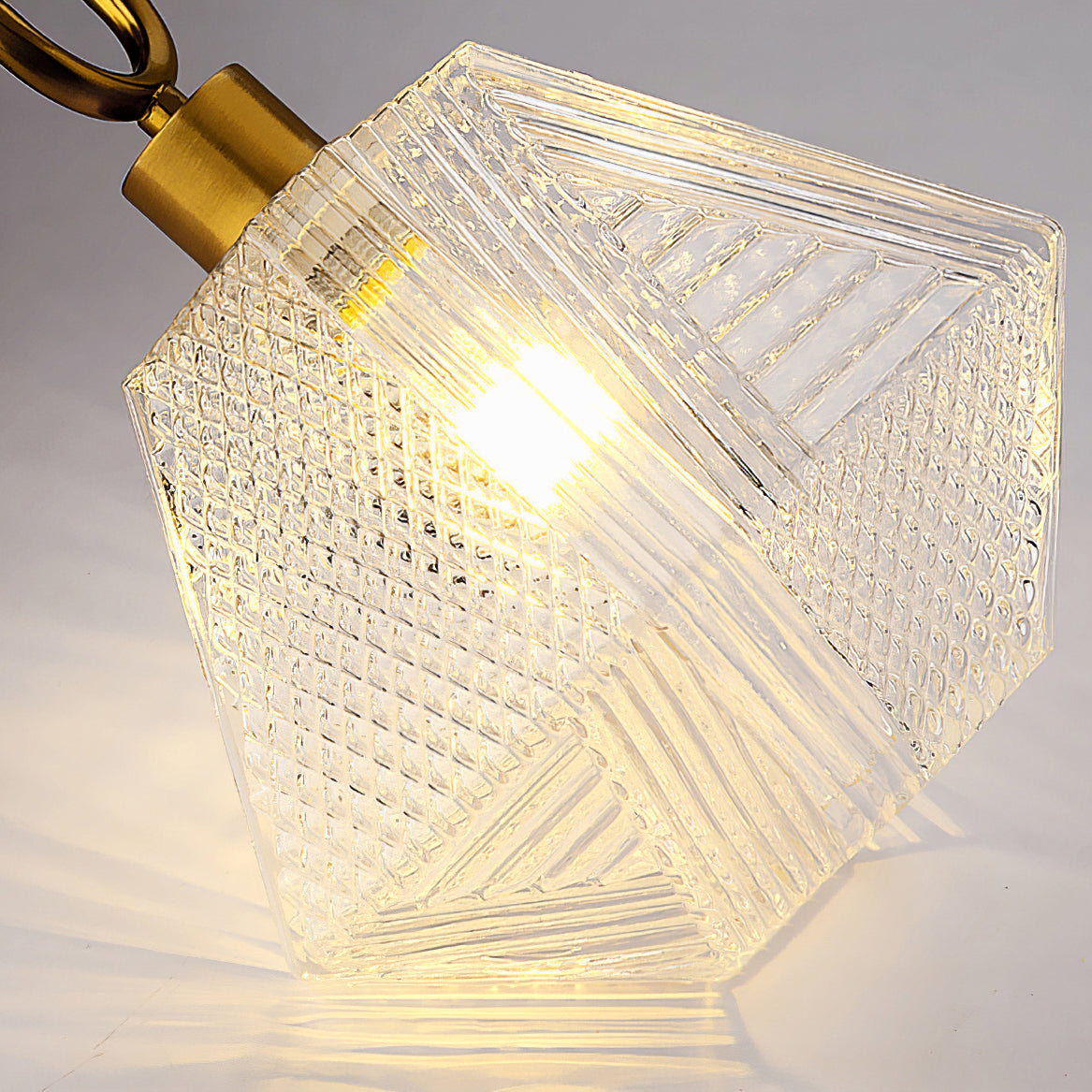 Vintage Diamond Cut Ceiling Light Luxury Art Deco Style