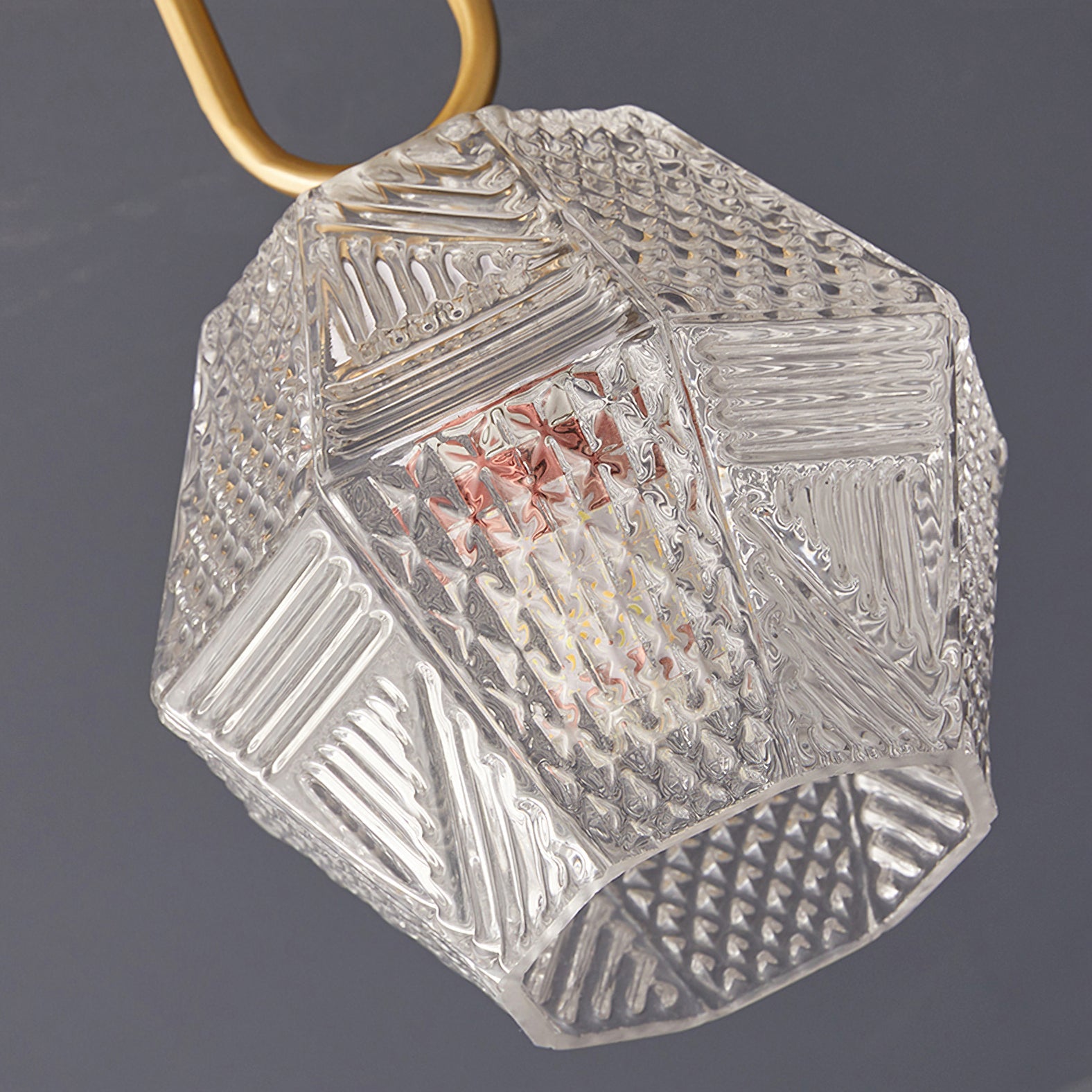 Vintage Diamond Cut Ceiling Light Luxury Art Deco Style