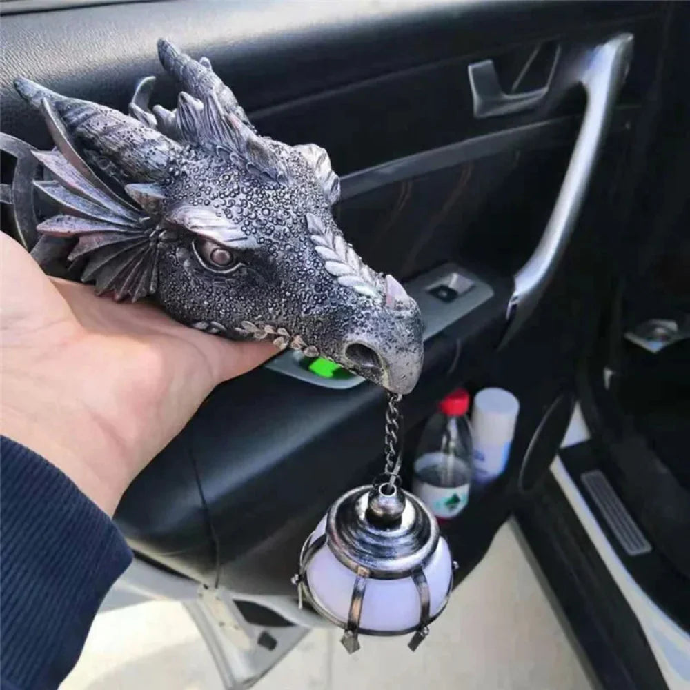 Wall-Mounted Dragon Head Wall Light Fantasy Medieval Decorative Light