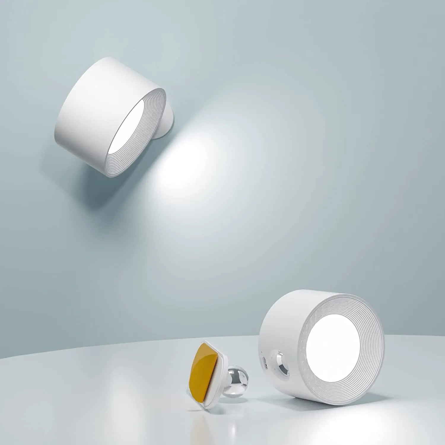 Draadloze LED-wandlamp om op te plakken, flexibele wandlamp voor binnen- en buitengebruik