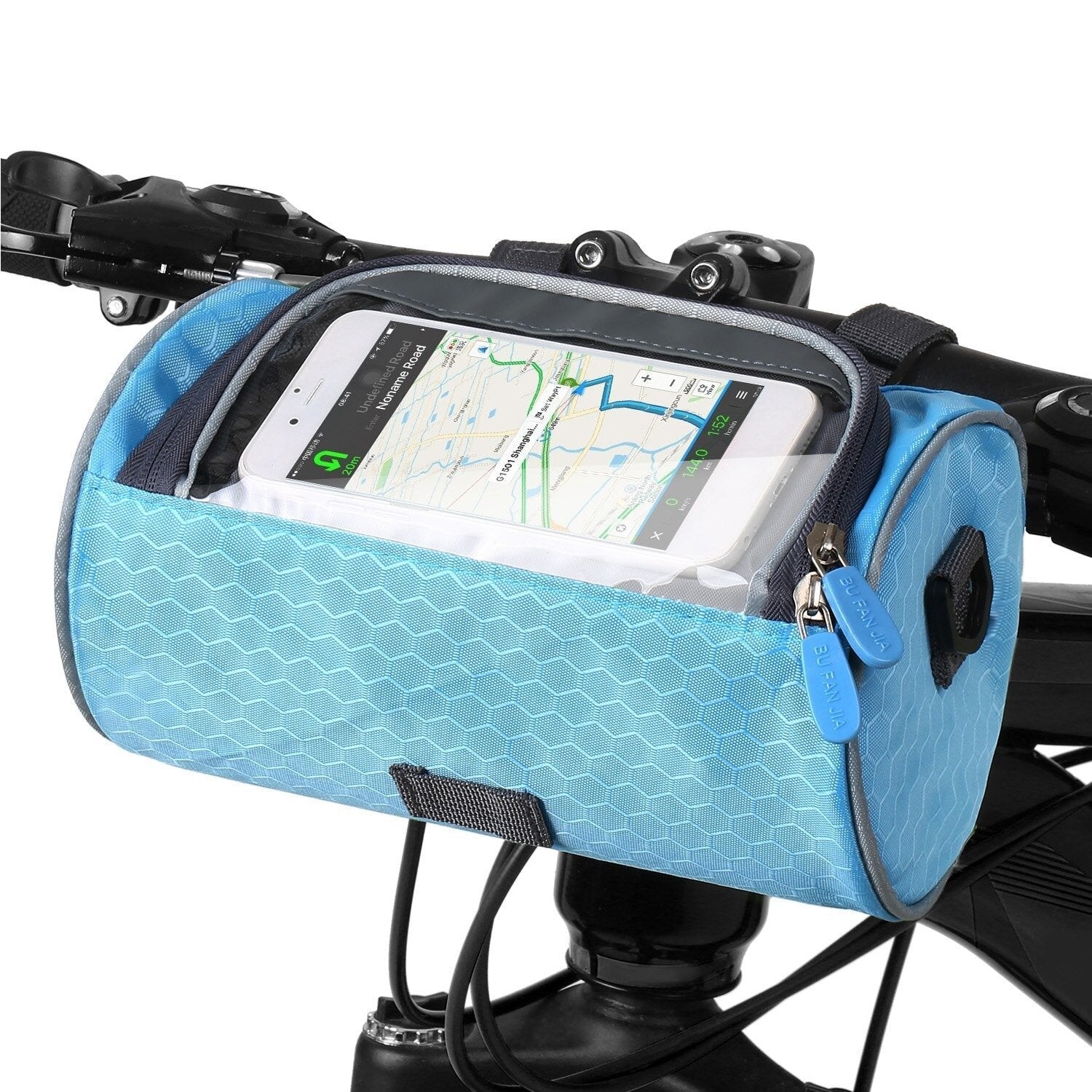 Bicycle Phone Holder Bag – Touchscreen Window & Multifunctional Design