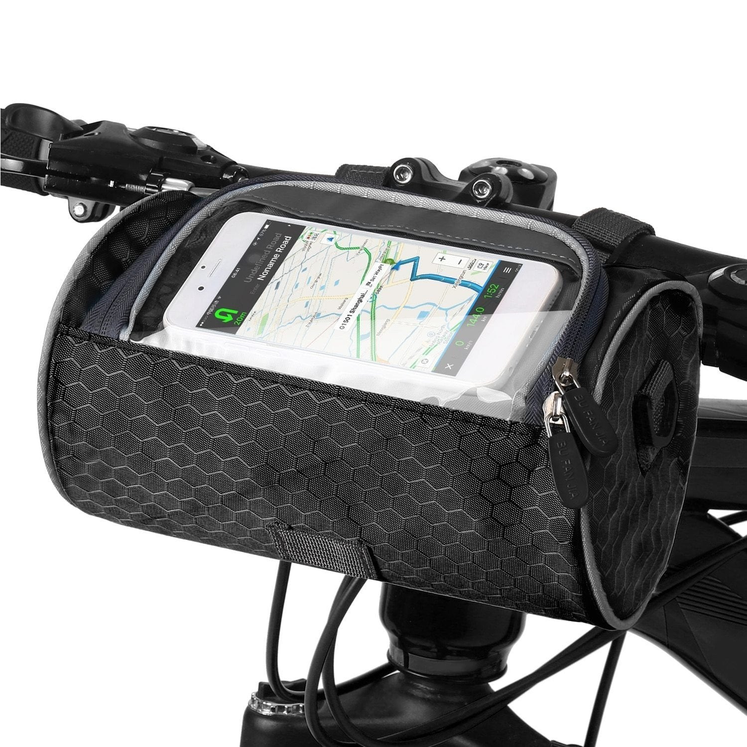 Bicycle Phone Holder Bag – Touchscreen Window & Multifunctional Design