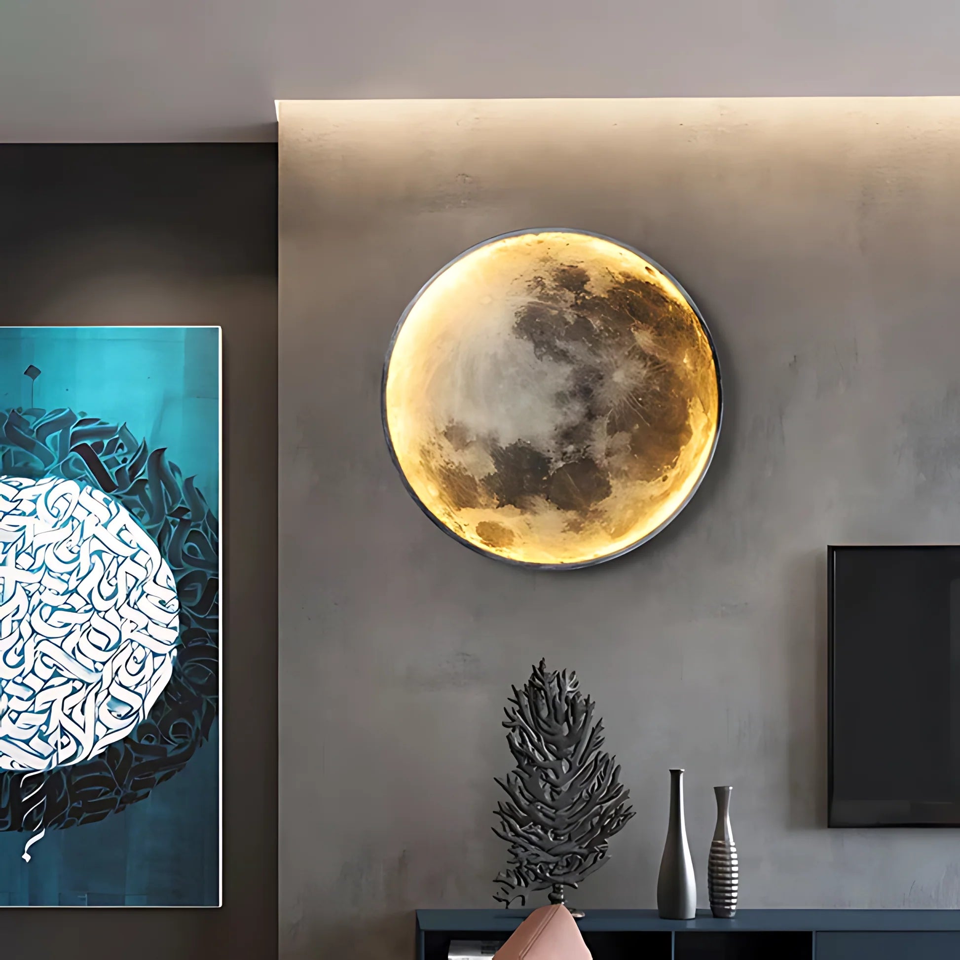 Radiant nights moon lamp – Magical moonlight for your wall