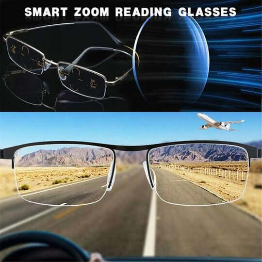 Unisex Vision Glasses All-In-One Progressive Reading and Distance Clarity