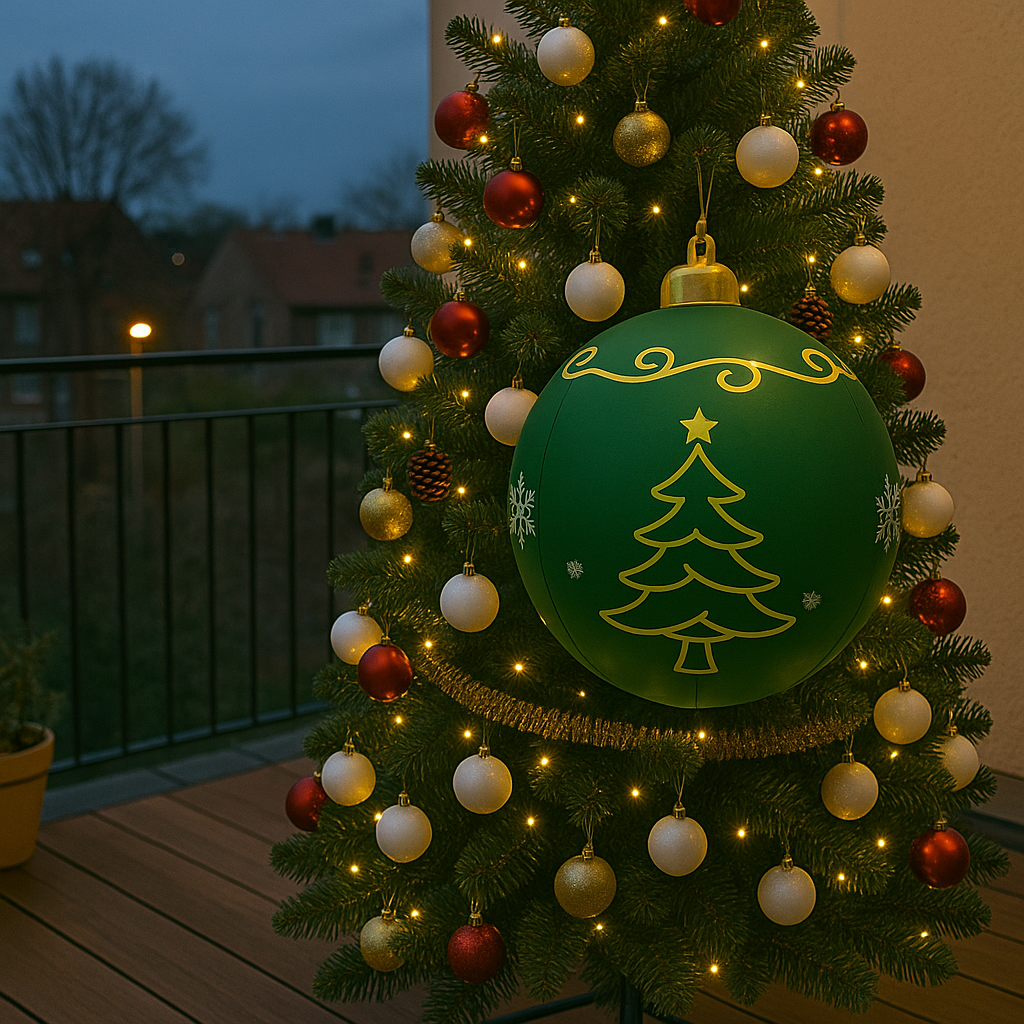 Large LED Holiday Light Ornament for Winter Home and Garden Decor