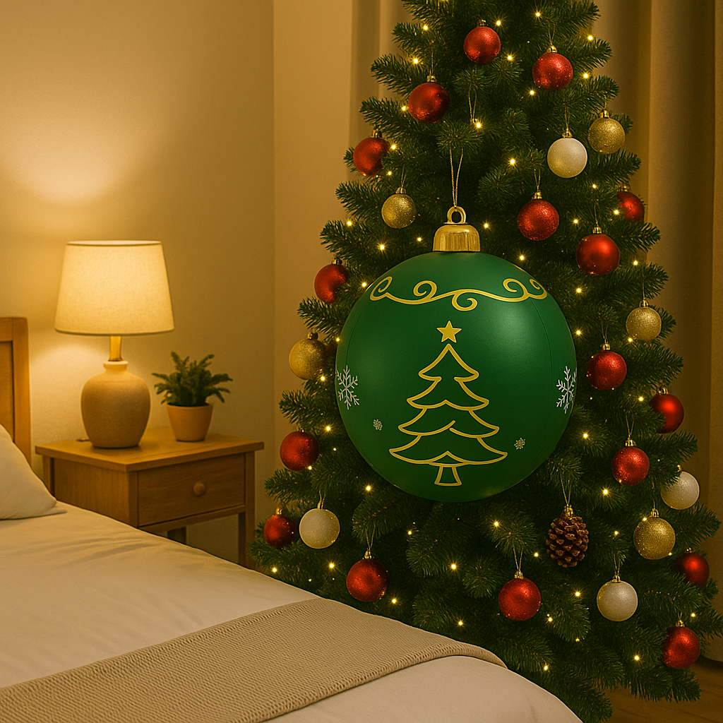 Large LED Holiday Light Ornament for Winter Home and Garden Decor