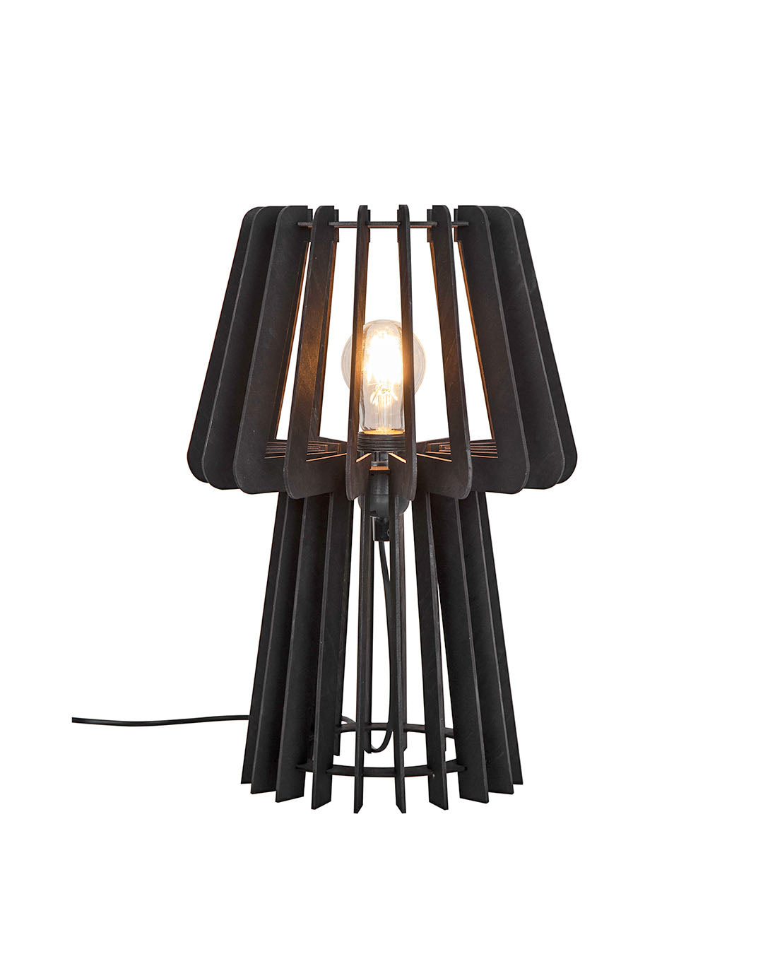 Groa wooden slat table lamp