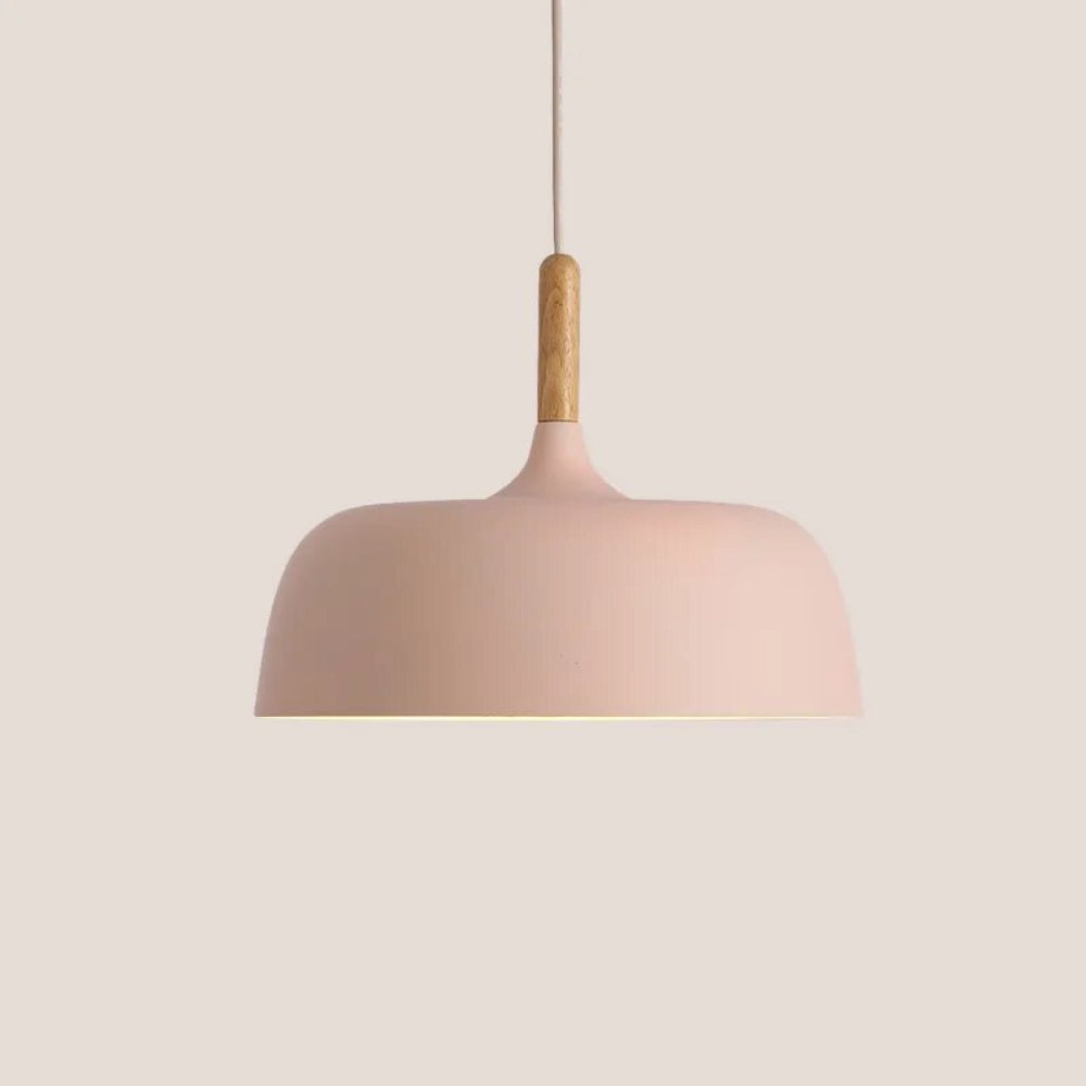 Modern LED Pendant Light – Black Dome Shade
