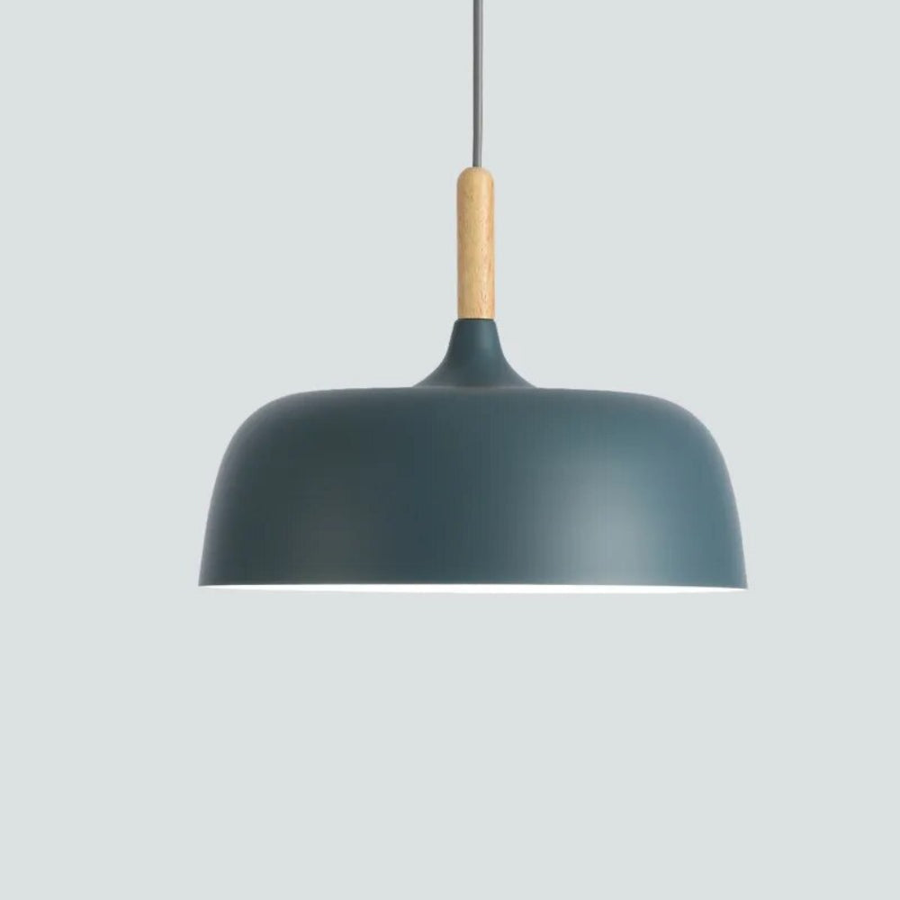 Modern LED Pendant Light – Black Dome Shade