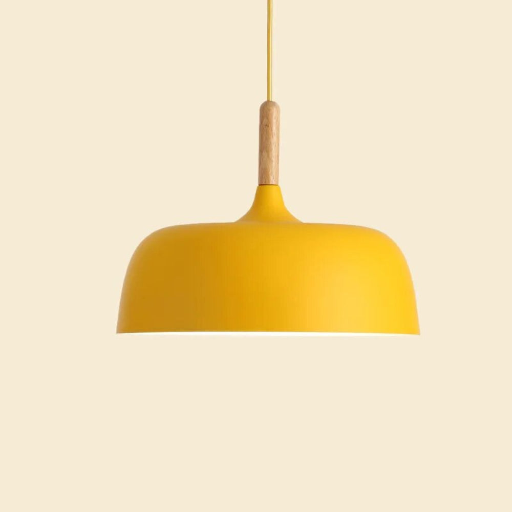Modern LED Pendant Light – Black Dome Shade