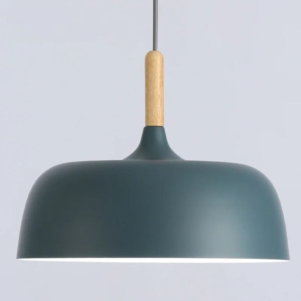 Modern LED Pendant Light – Black Dome Shade