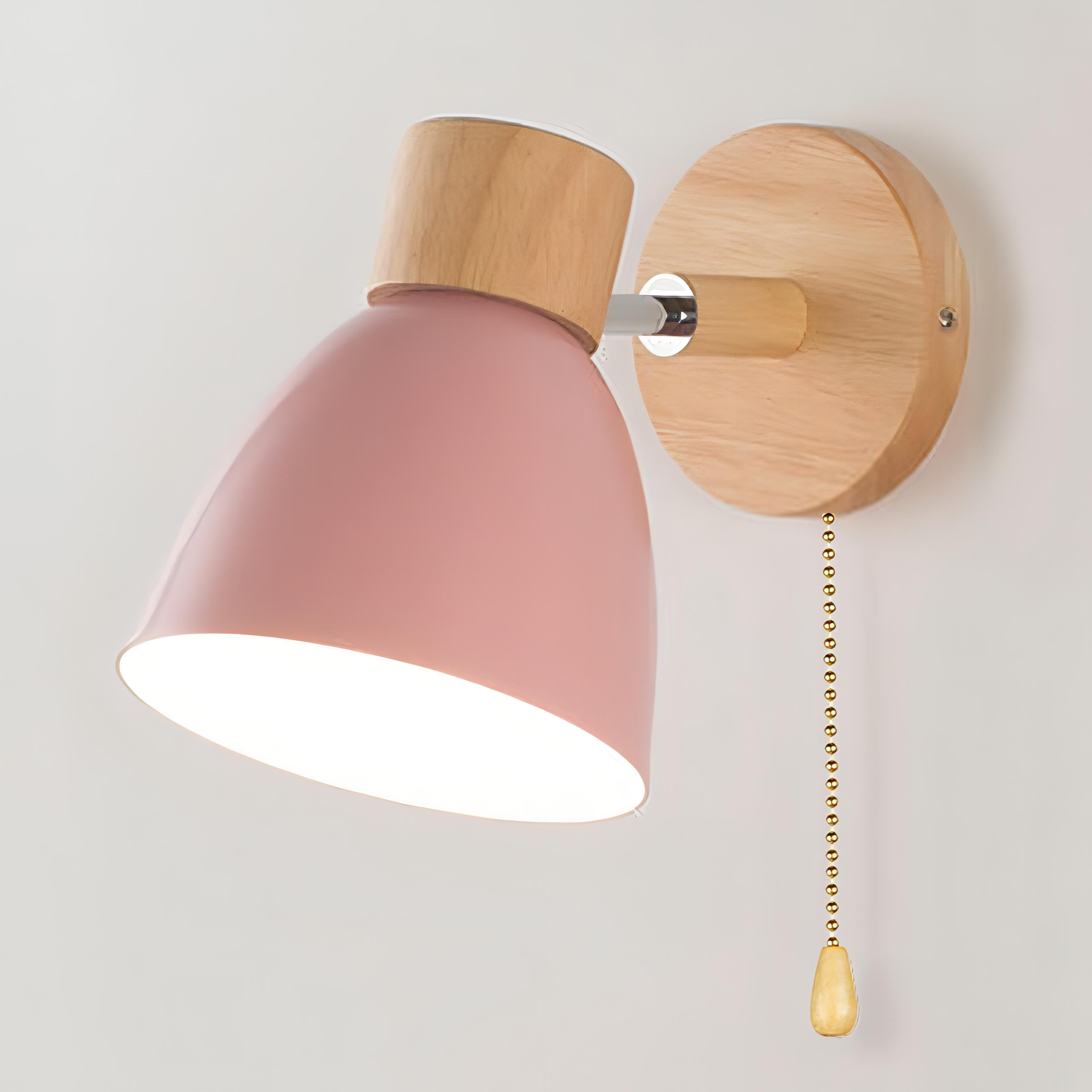 Scandinavian Inspired Indoor Wall Lights with Easy Pull Switch