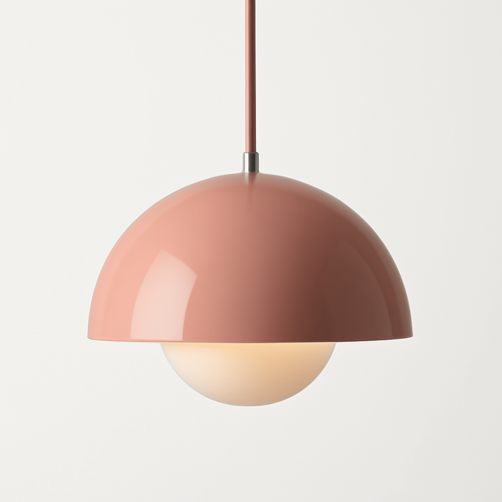 Half-Circle Colorful Modern Scandinavian Pendant Light for Dining & Living Room